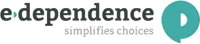 Logo van SEO-bureau e-dependence