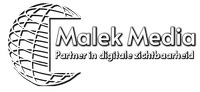 Logo van SEO-bureau Malek Media | Webdesign & SEO ⋅ Logodesign ⋅ Branding